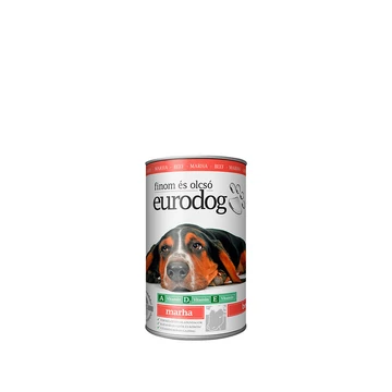 EuroDog konzerv 415g marhás