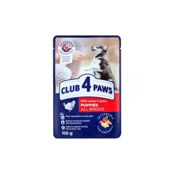 CLUB4PAWS Puppy alutasakos 100g pulykás