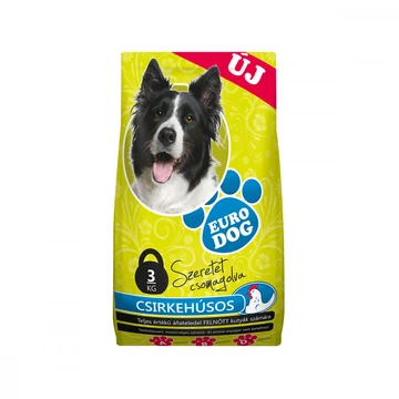 EuroDog száraztáp 3 kg csirkével